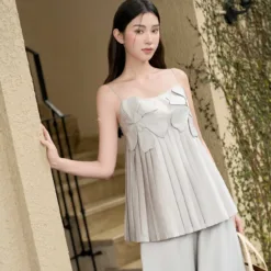 Pleated camisole